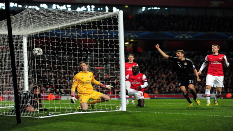 Bayern hammer Arsenal in Champions League first leg
