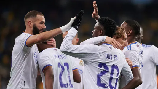 Karim Benzema and Real Madrid celebrate a goal - Photo 241516938 © Vitalii Kliuiev | Dreamstime.com