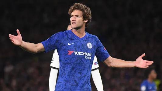 Marcos Alonso of Chelsea pictured during the UEFA Champions League — Photo by CosminIftode