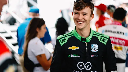 Callum Illot with Juncos Hollinger Racing. 2023. Photo courtesy: IndyCar Media.