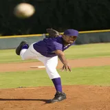 A pitcher throwing a ball