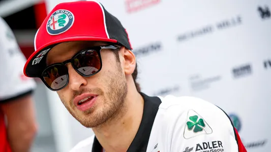 Press Conference in Melbourne, Australia. Alfa Romeo Orlen Racing driver Antonio Giovinazzi.
